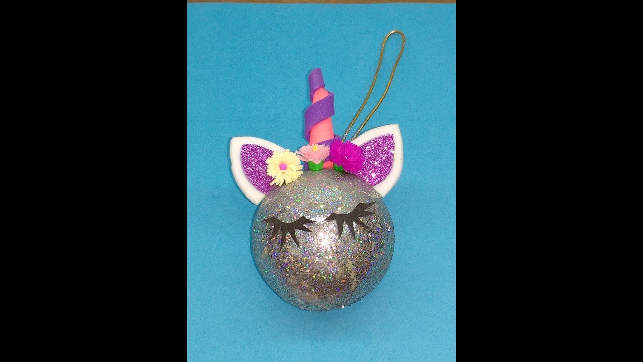 Diy How to make cute unicorn Christmas Decoration YouTube