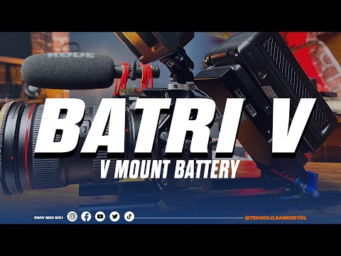Ou ka Ploge kamera, Monitè, limyè... ak yon SÈL BATRI