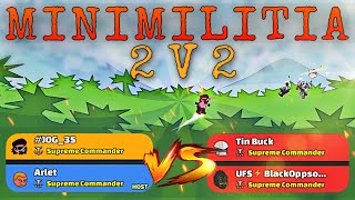 (Minimilitia 2 vs 2 ft. Dhia) Doodle army 2 Minimilitia screenshot 5