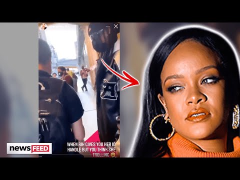 Watch Rihanna STARTLE Fan While Attending Protest In NYC!