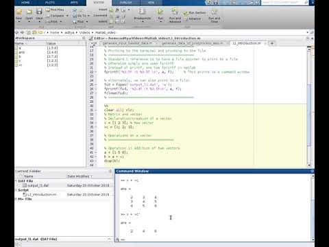 MATLAB lec1 introduction to matlab - YouTube