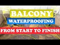 BALCONY WATERPROOFING- Using Liquid Silicone System Over Old Existing Felt Membrane/Balcony Repair