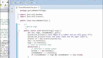 Guess a Number- Java Programming Recitation