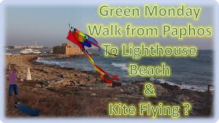 A Walk along Lighthouse Beach in Paphos