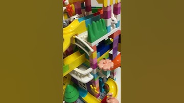 Satisfying Building Blocks Marble Run ASMR big castle coaster