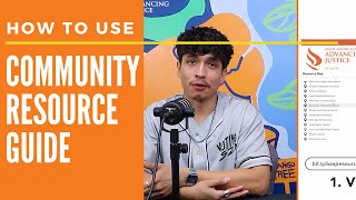 How to use Community Resource Guide
