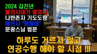 자등명.법등명_가야산 해인사 "희랑대"_문광스님 정초법문_Ver.24.01.13