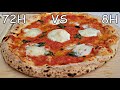 Pizza Napolitana Teigtest 72H  VS 8H Teig im Effeuno P134h509