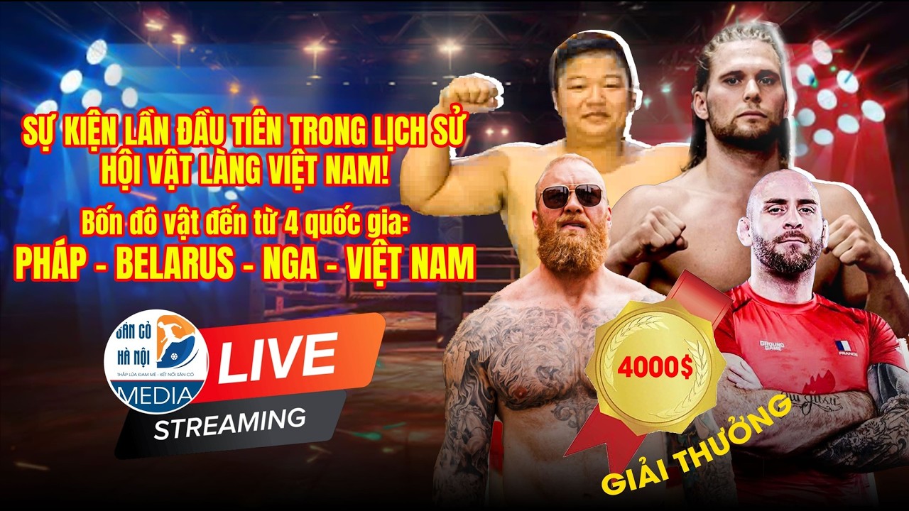 🔴 Trực tiếp: Hội vật truyền thống Làng Khu Ba năm 2026 Thôn Tam Cảnh xã Hạ Bằng