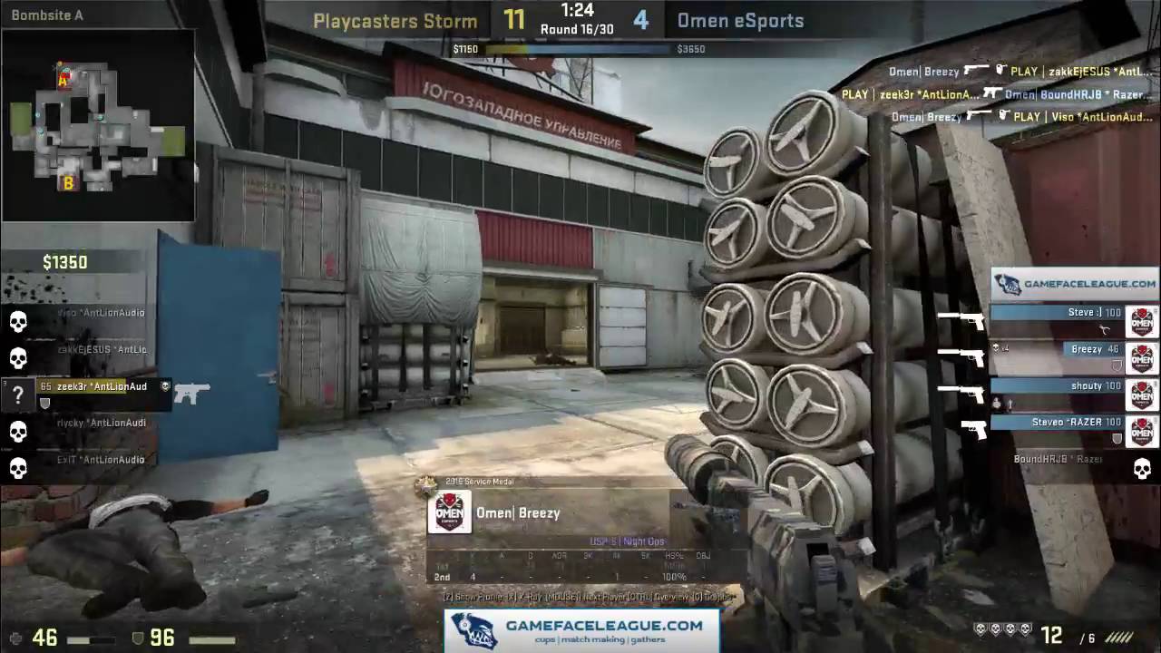 Breezy's 4K - PlayCasters Storm vs Omen eSports - CS:GO Casting