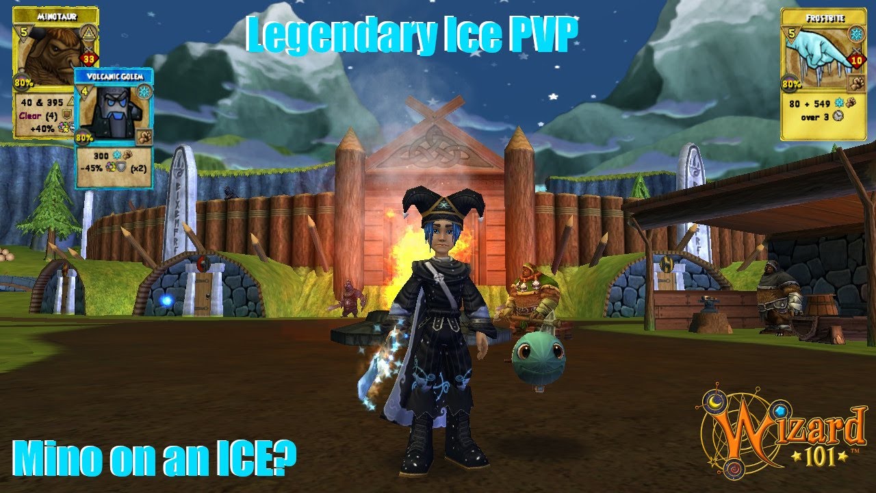 Wizard101 Legendary Ice PVP- Mino is busted??