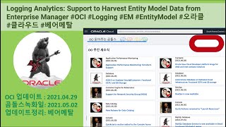 [OCI Release Note] 20210429 Logging Analytics: Support to Harvest Entity Model Data from EM