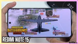 Xiaomi Redmi Note 15 PUBG Mobile Gaming Test | Helio G100-Ultra | 120Hz AMOLED FPS Test