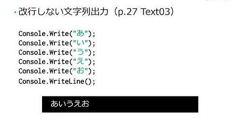 C#プログラミング入門 第2回 (4) 変数の入出力