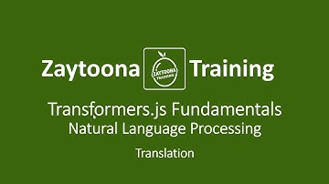 Transformers.js Fundamentals - Natural Language Processing:  Translation (Tokenizers – Models)