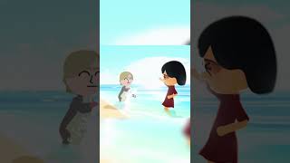 Ada and Leon beach time #adawong #leonskennedy #tomodachilife #matcha #cozygaming #mii #gaming