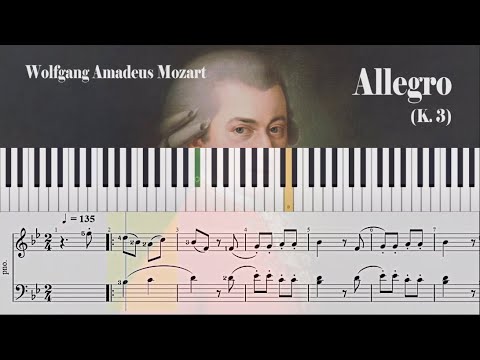 Allegro (K. 3) - Wolfgang Amadeus Mozart | Piano Sheet Music - YouTube