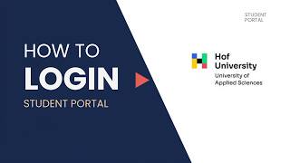 How to Login to Hof University of Applied Sciences Portal 2026 | Student Sign In Guide