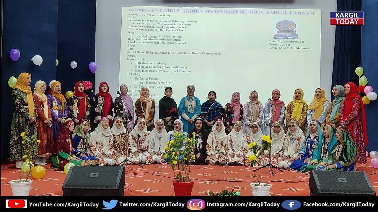 Part 01: Govt Girls HSS Kargil Celebrates Annual Day with Magazine Release