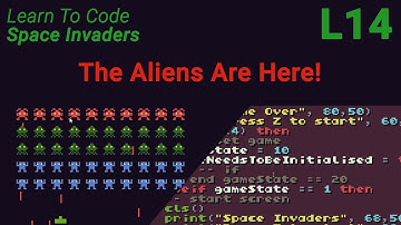 Space Invaders Lesson 14 - The Aliens Are Here