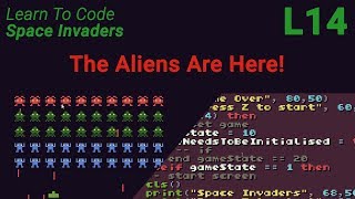 Space Invaders Lesson 14 - The Aliens Are Here