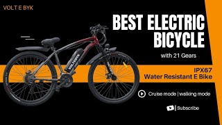 Voltebyk Laux Premium Electric Bicycle India Latest 2023 With 21 Gears