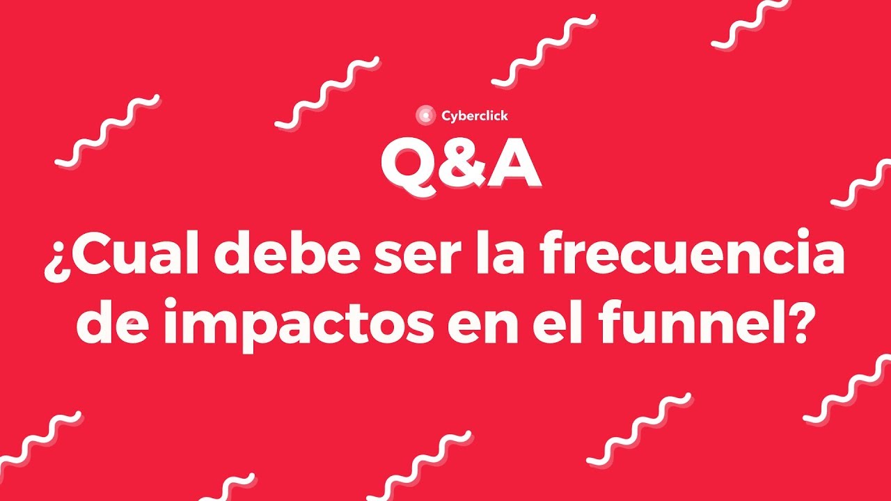 ¿Cuál debe ser la frecuencia de impactos publicitarios según el embudo de conversión?