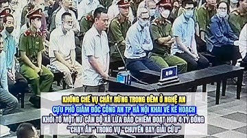 Cựu Phó Giám đốc Công an TP Hà Nội khai về kế hoạch “chạy án” trong vụ "chuyến bay giải cứu"
