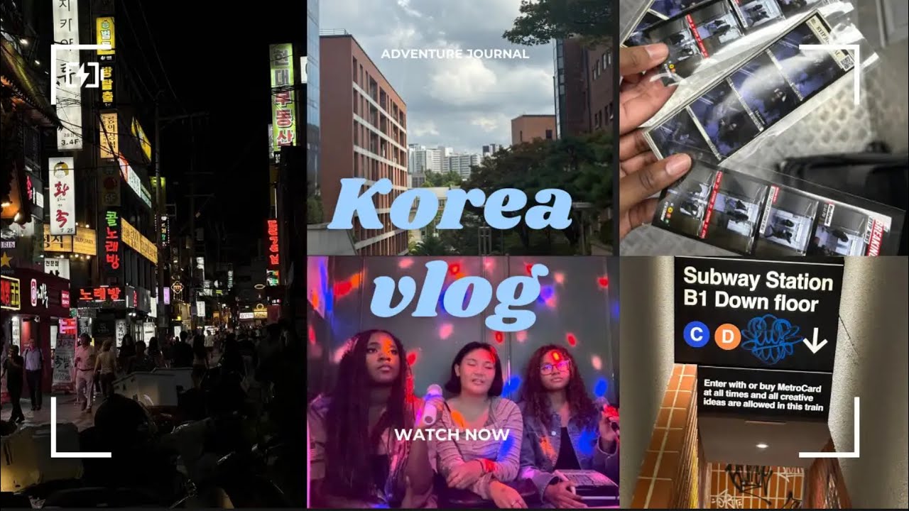 Spend my first week in Korea with me | Korean bbq, Noraebang, Subway ...