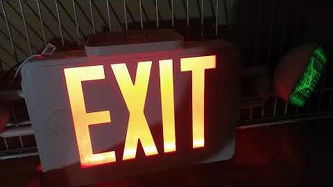 My lithonia lighting exit sign combo