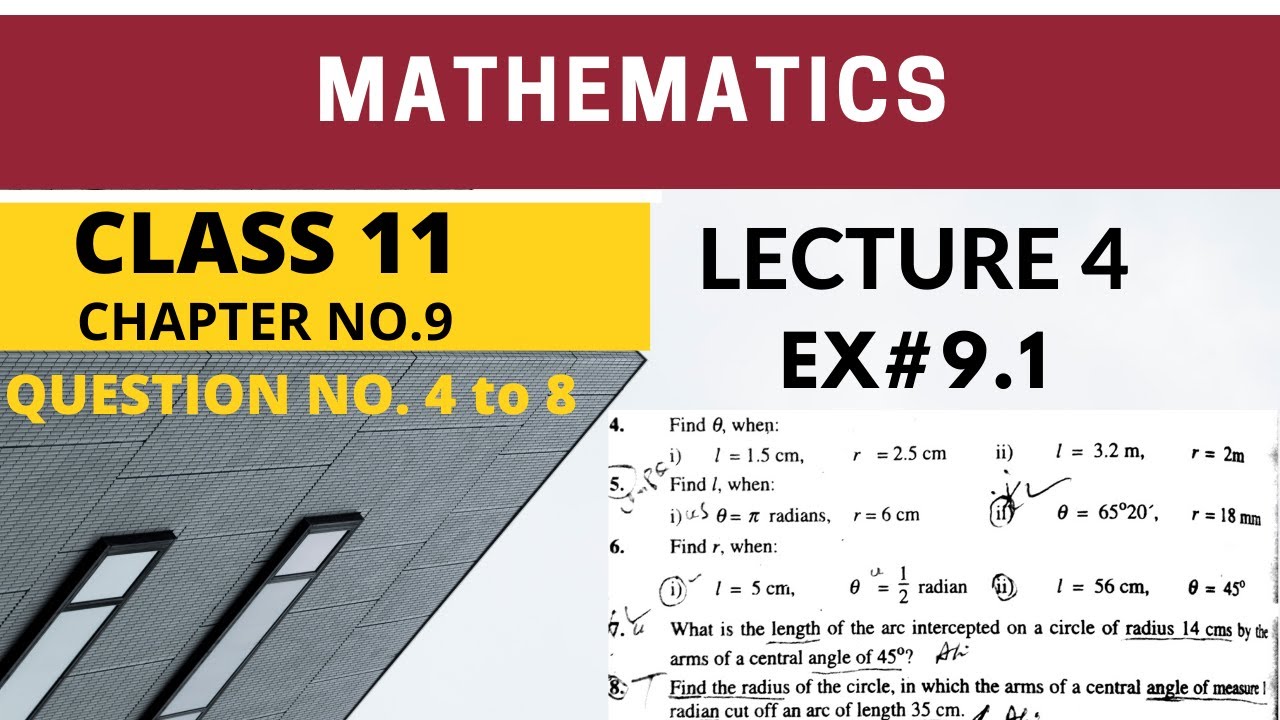 FSC math chapter 9 || 11th maths chapter 9 || Exercise 9.1 Question no ...