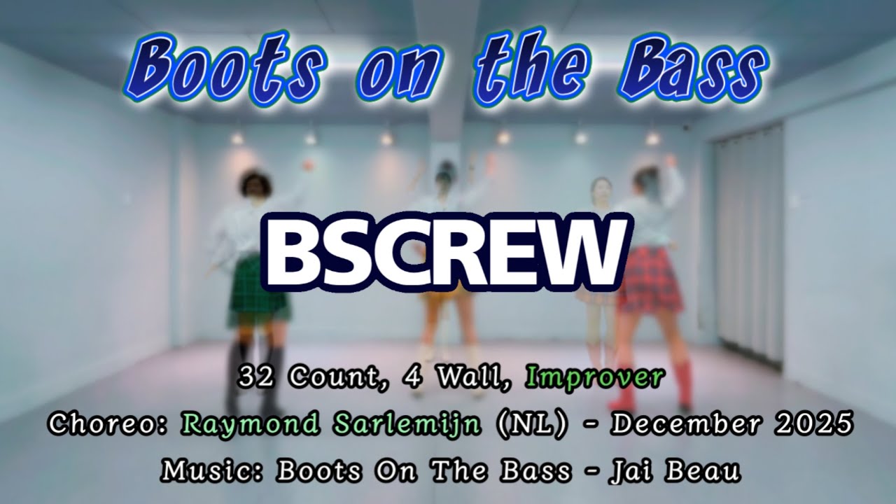Boots on the Bass  Line Dance | Improver | 초중급라인댄스 | BSCREW | Demo
