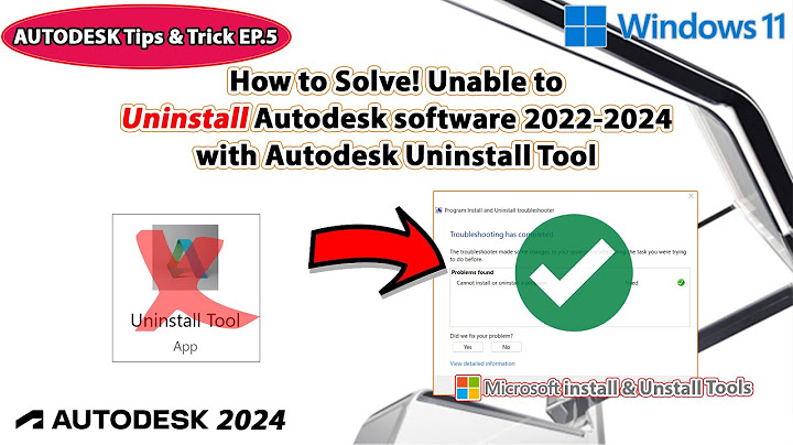 Lỗi uninstall tool.lnk khi cài autocad 2023