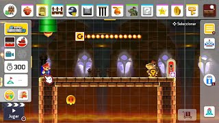 SUPER MARIO MAKER 2 / Editor de niveles de Nintendo Switch | El castillo de Bowsy / Bowser Jr.