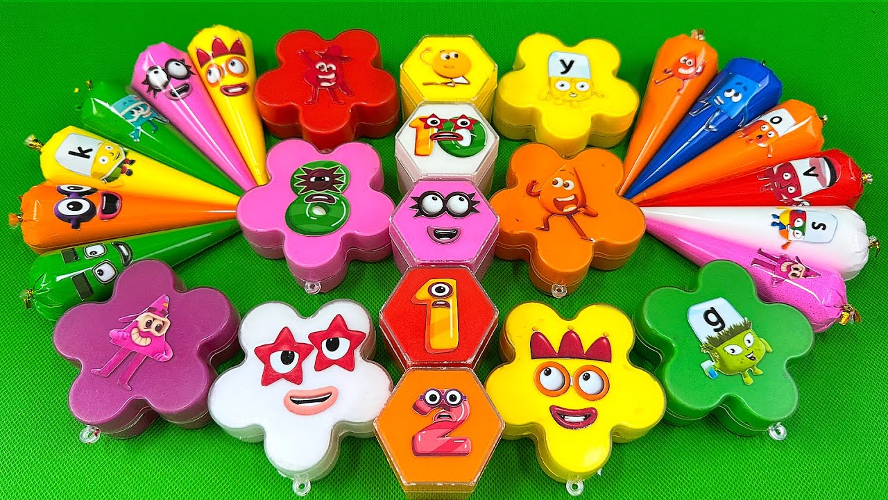 🌟 Numberblocks Starry Slime World! Alphablocks & Colourblocks Create Magic 💫 ASMR