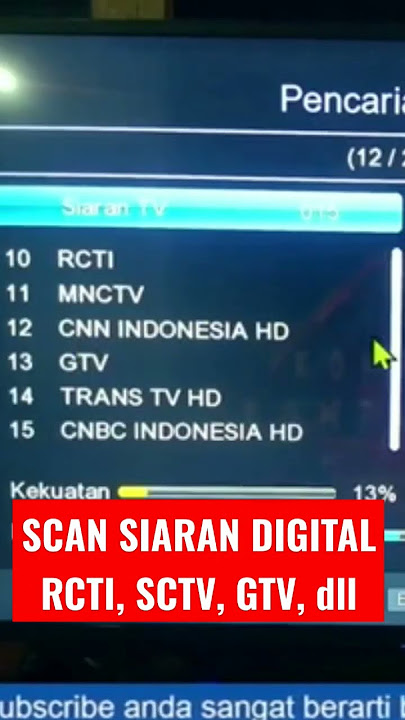 Search for Digital Broadcasts RCTI SCTV GTV, etc. #digitalbroadcasts