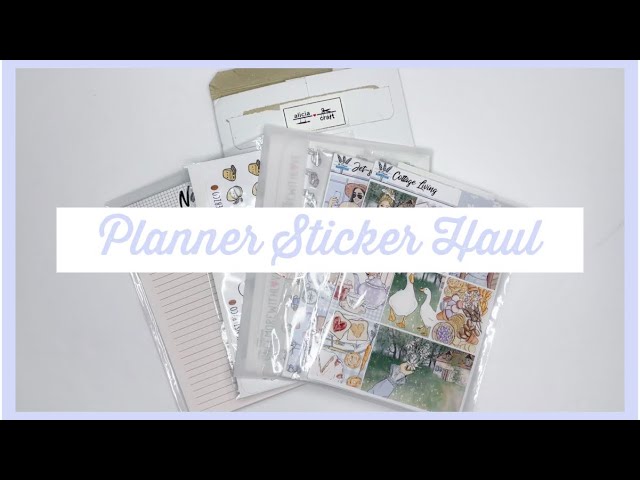 EXCITING PLANNER STICKER HAUL // ft. Alicia Craft, OMWL, TCMC, The Prairie  Planner & More… - YouTube