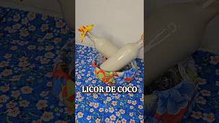 Licor tradicional de coco, saboroso e fácil de fazer!😍 Vídeo detalhado no canal.#receitafaceis