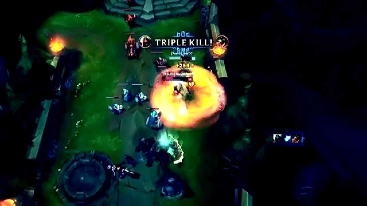 Sick Zed play 1 vs 4 Quadra Kill !!!