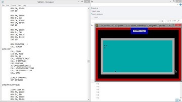 Snake Game Assembly Language TASM DOSBox