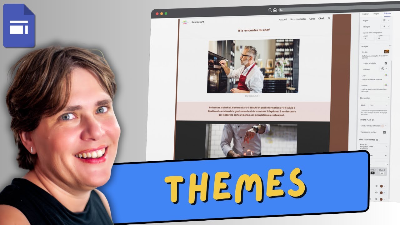 Mets un Google Sites &agrave; tes couleurs avec les th&egrave;mes !