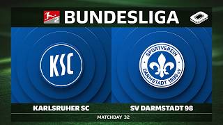 Karlsruher SC prieš SV Darmstadt 98 | 32 turas - Bundesliga 2 2025/26
