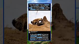 That's a hyena'sjaw closing at 1,100 PSI.#foryou #fyp #animals #funny