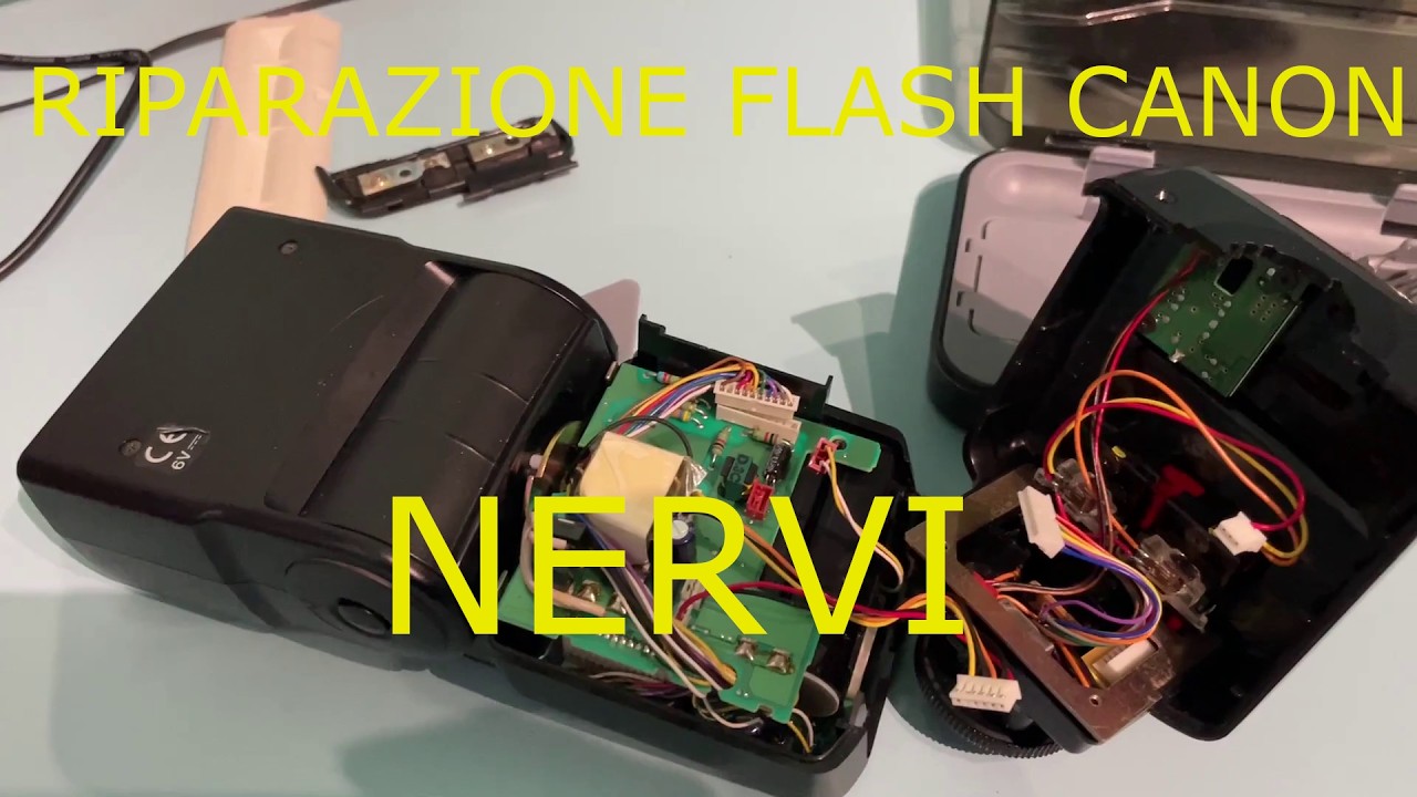 RIPARAZIONE di un FLASH Canon #2 - DUE ORE PER UNA VITE!!!