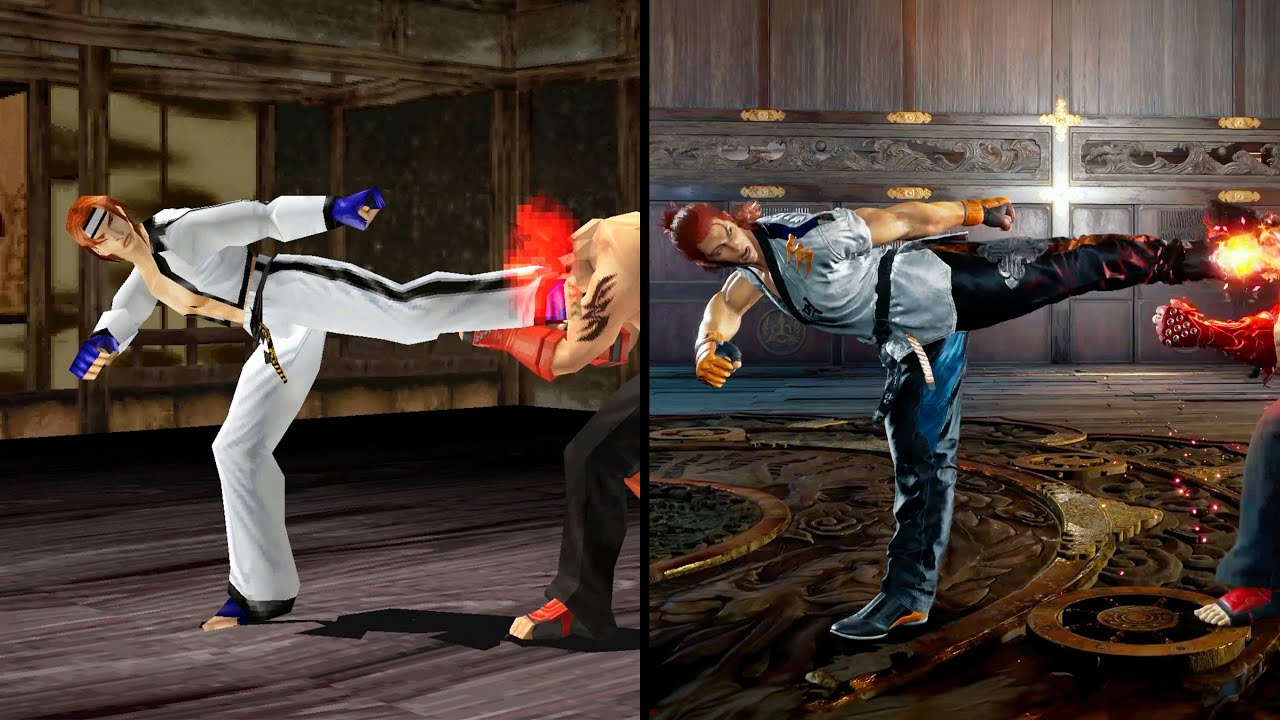 Эволюция комбо из 10 ударов Хворанга (Tekken 3–Tekken 8)