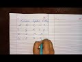 A to Z capital alphabetical letters in cursive writing 
