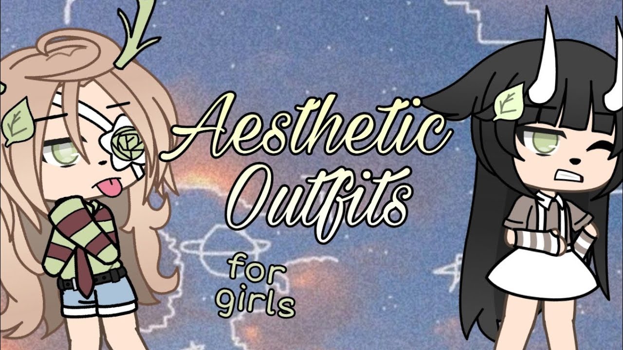 5 Aesthetic Outfits For Girls Gacha Life Youtube