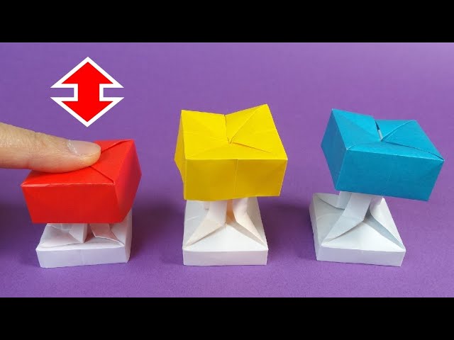折り紙「押したらヤバそうなボタン7」Funny Origami Toy 
