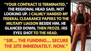 ＂Your Contract is Terminated＂   I Showed My Federal Clearance Papers & He Froze