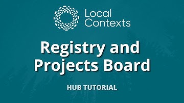 Registry and Projects Board | Hub Tutorial